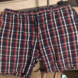 Multi-colored striped Chaps Golf Shorts-waste size 40